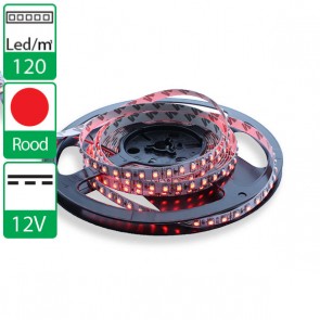 1m 120 Leds 12V SMD flexibele LED strip rood